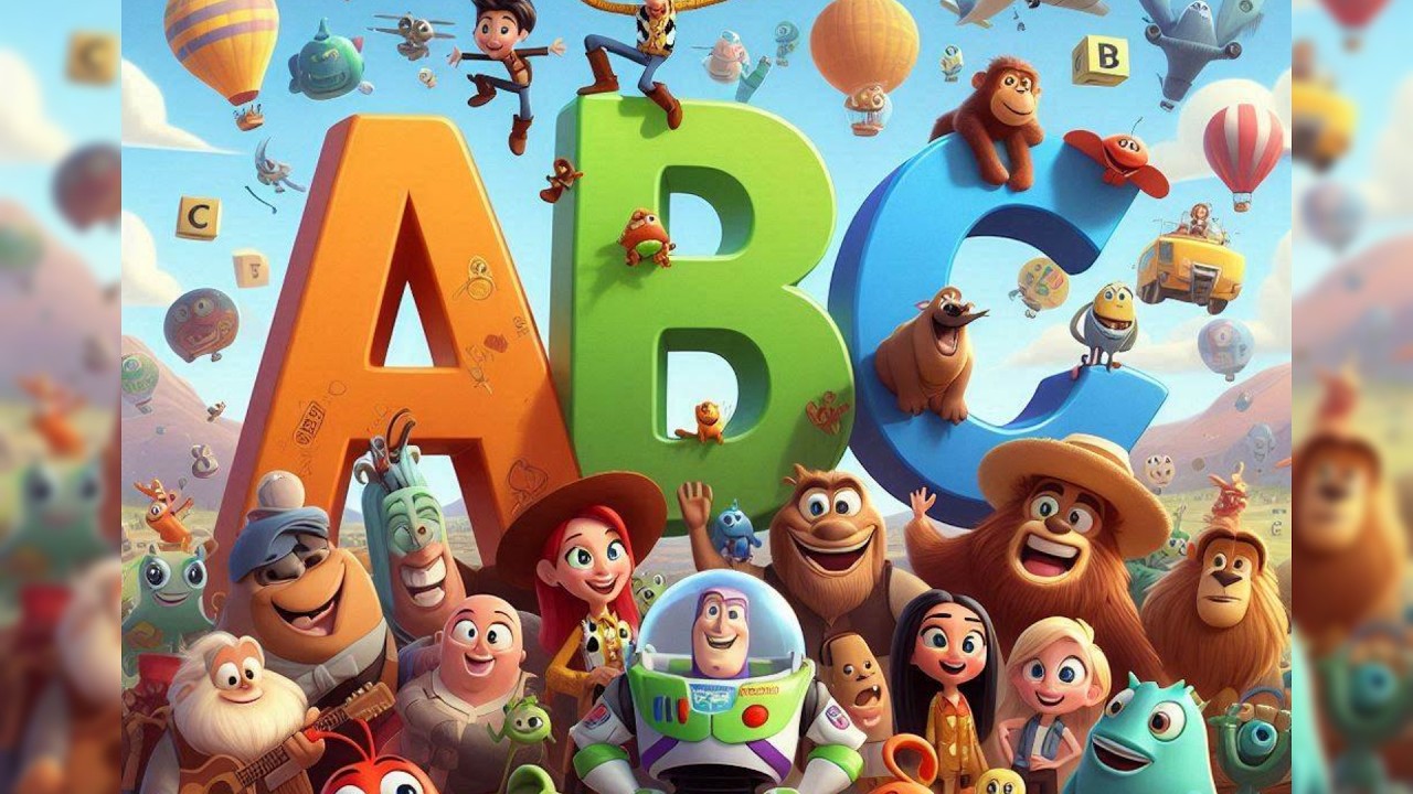 The Alphabet Song | Learn The ABCs | The Cartoon Character 🍎🍌🍇🍊🍐 - YouTube