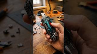 Tiny USB Toy Transforms Into Cyberpunk Motorcycle 🤯