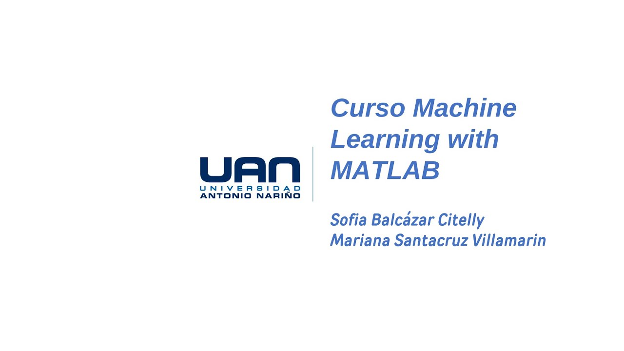Curso Machine Learning with MATLAB - YouTube
