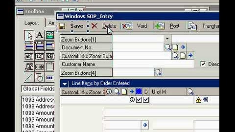Dynamics GP Customization in Dexterity introduction level demo