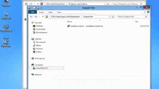 Create self installing msi from selected projects