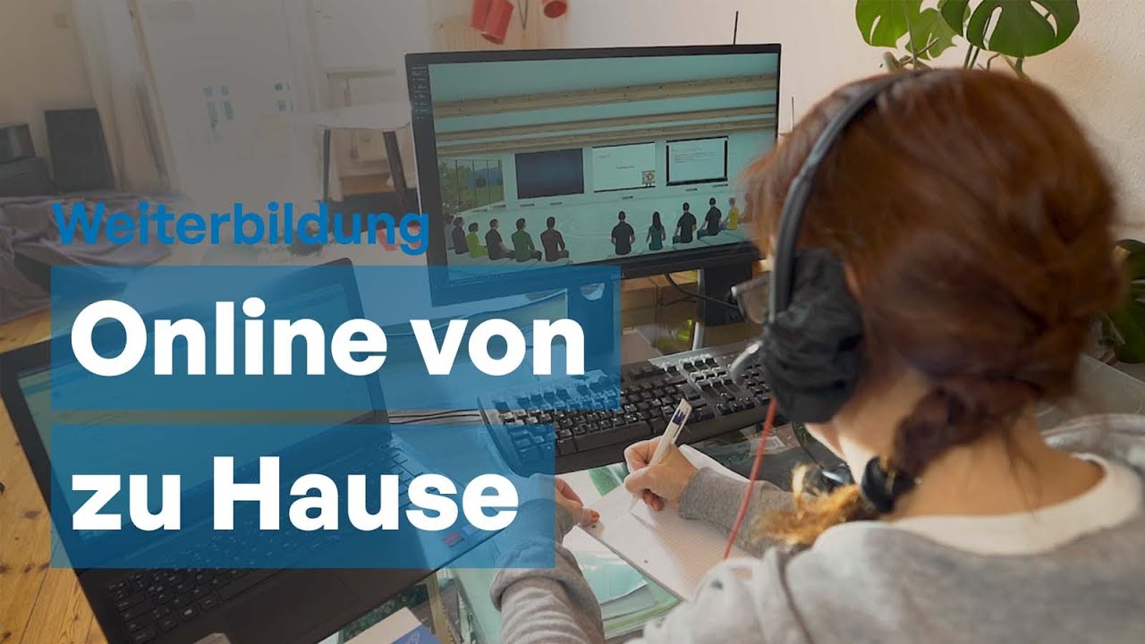 New Corona und Weiterbildung - Online von zu Hause lernen.
