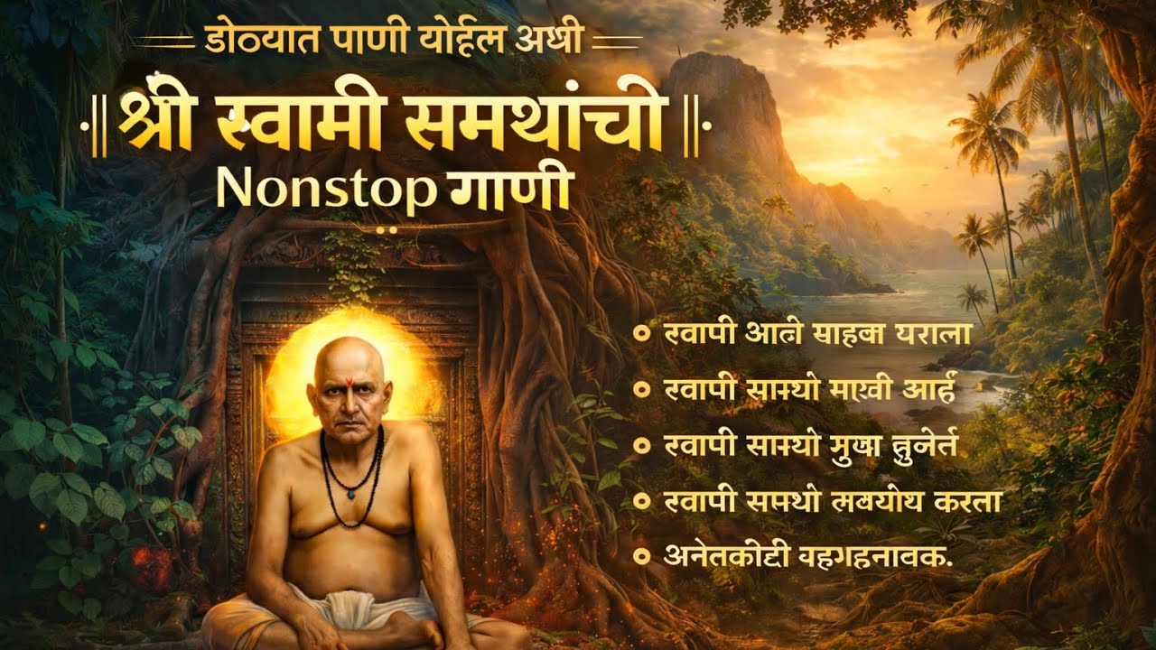 श्री स्वामी समर्थ नॉन-स्टॉप भजने २०२६ | Swami Samarth Non Stop Songs | @PandhrichaNaad