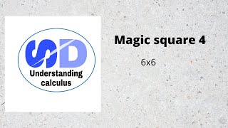 Magic square 6x6