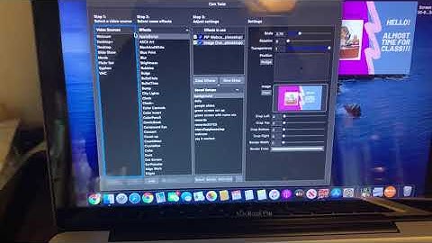 Camtwist on the Mac book pro