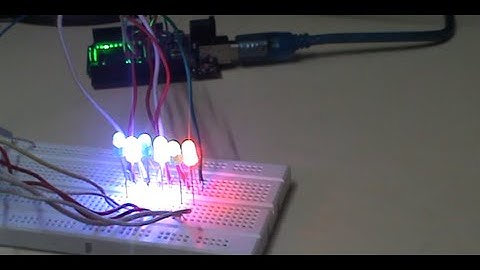 led programed with arduino(menu driven)