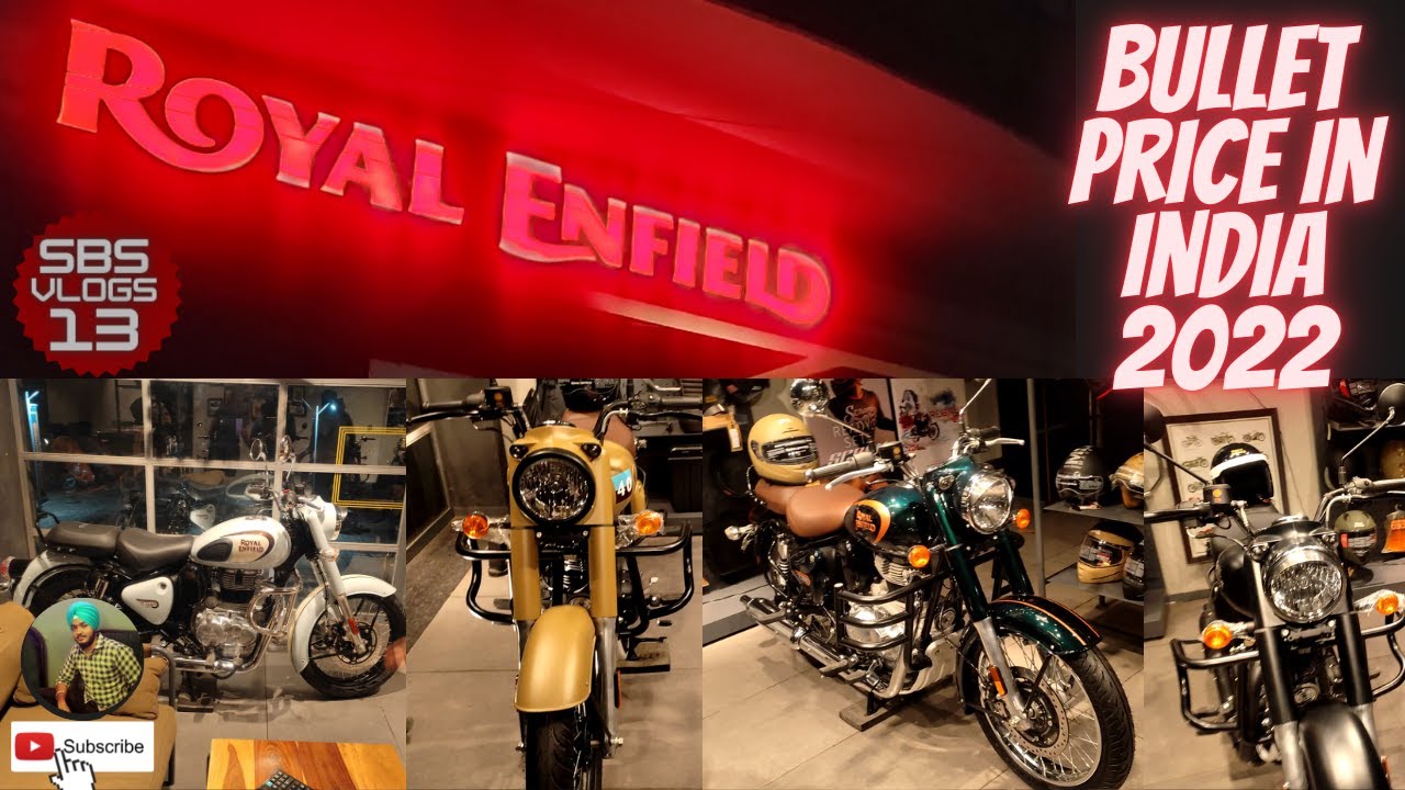 Bullet Price in India 2022 Royal Enfield Bikes Latest Full Price SBS Vlogs vlog 13