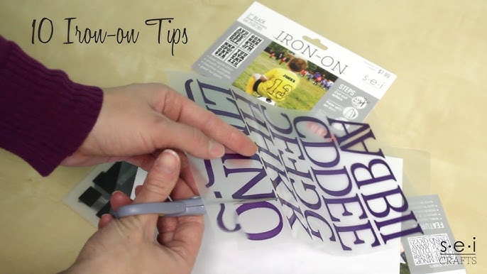 How to Use SEI Craft's Ultra-glitter Iron-on Letters - Classic 3