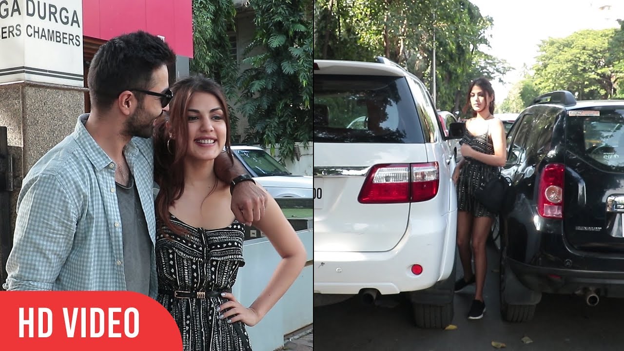 Debutant Varun Mitra and Rhea Chakraborty Spotted Outside Vishesh Films office | Jalebi Cast