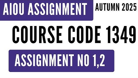 AIOU Code 1349 Introduction to Business Mathematics Solved Assignment No.1 & 2 Autumn 2025 FSc I.Com