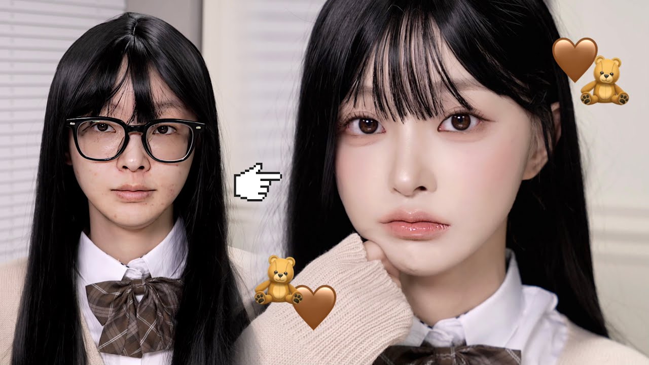 포근은은🧸☁️ 데일리하게 하기 좋은 갈웜 학생메이크업🤎 | 이번 가을 신상 색조들 너무 예뻐 (ᐡっ ̫ •̥⸝⸝ᐡ)