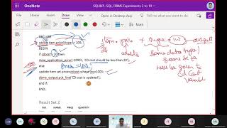 27.  DBMS Lab.  Working with Loops using PLSQL and Exception handling