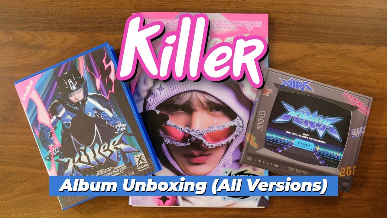 Unboxing KEY's 2nd Repackage Album: Killer (All Versions)