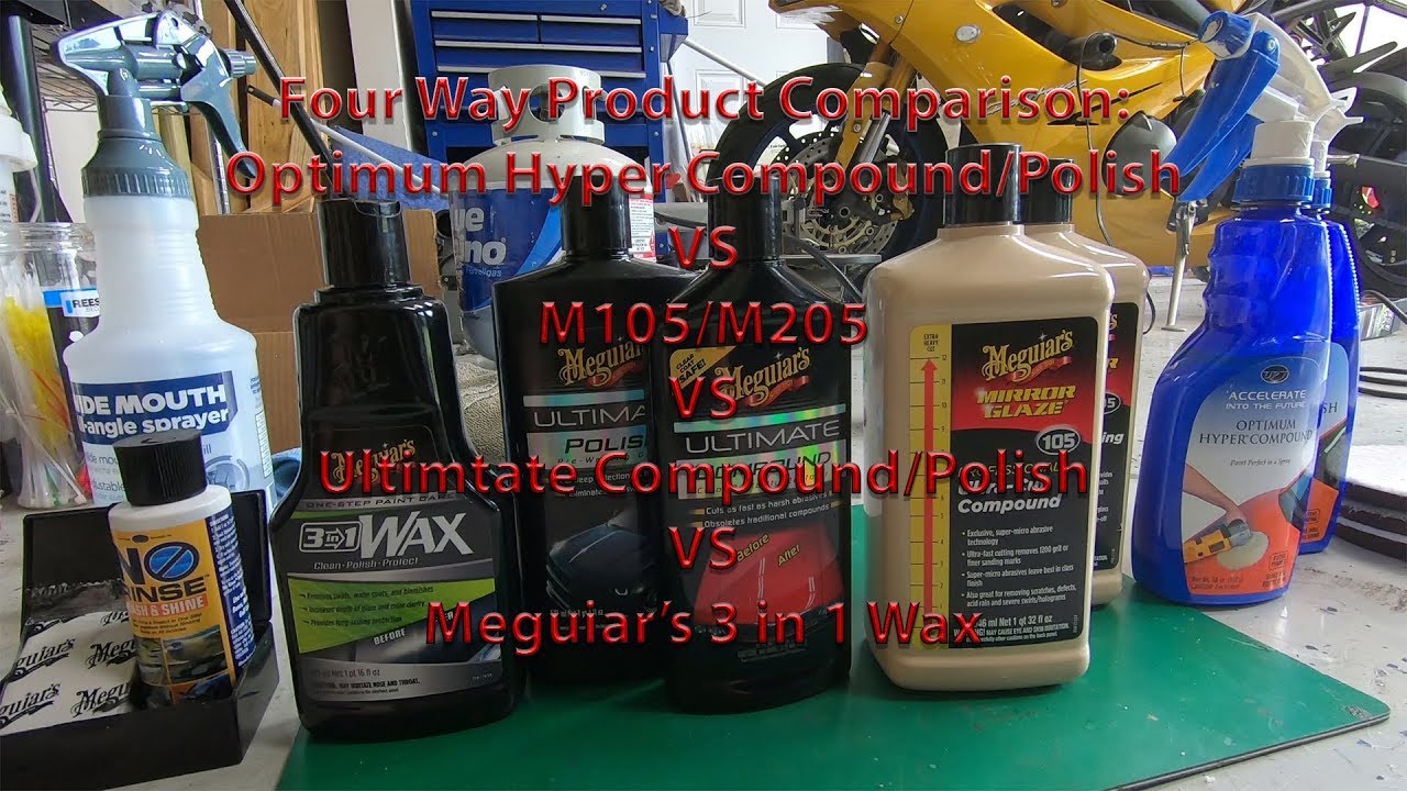 4-Way Compound Comparison Optimum-Meguiars