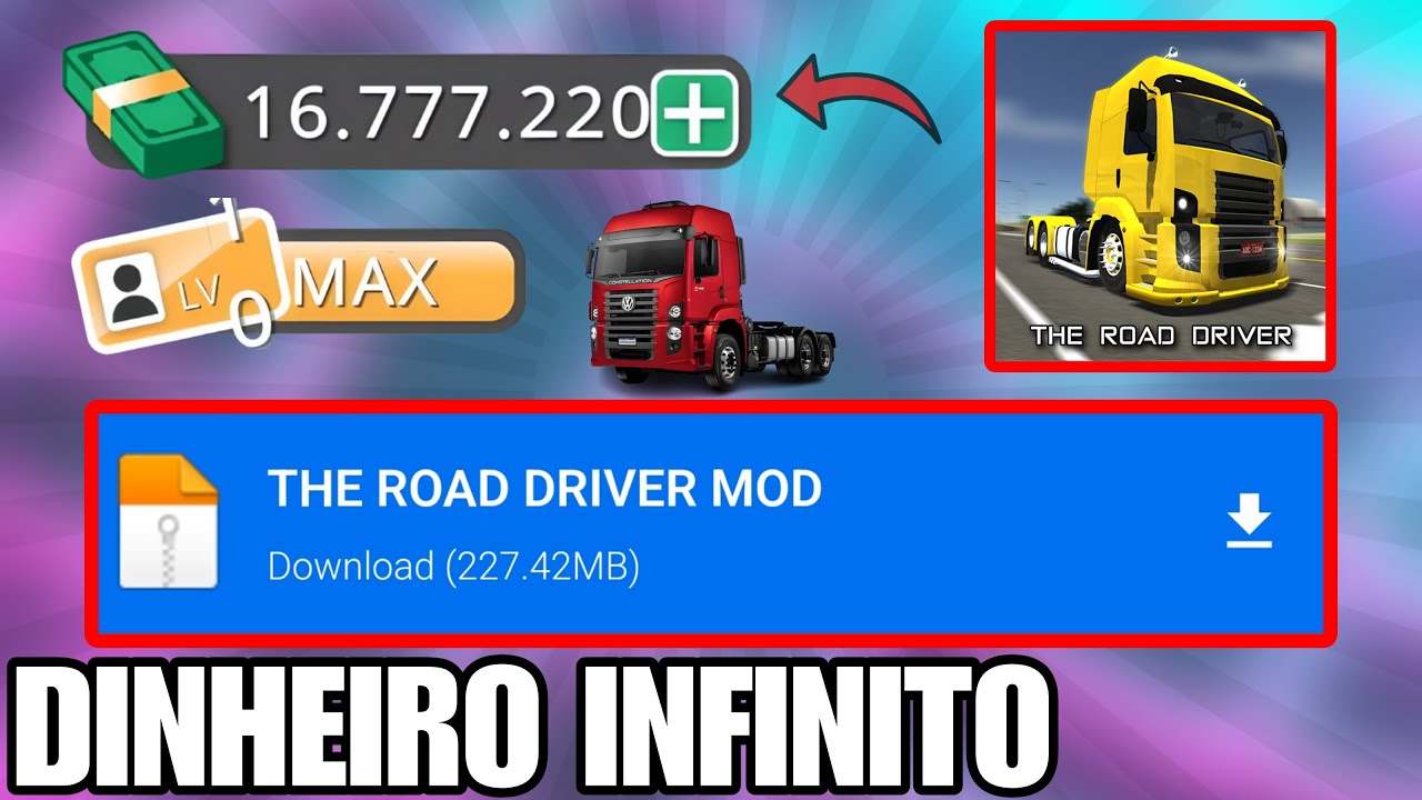 THE ROAD DRIVER HACK DINHEIRO INFINITO E TUDO DESBLOQUEADO!! (MEDIAFIRE ...