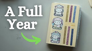 A Full Year Flip Through in My Hobonichi Cousin