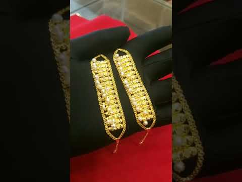      21  سوارات لؤلؤ طبيعي بحريني مع ذهب قيراط ٢١