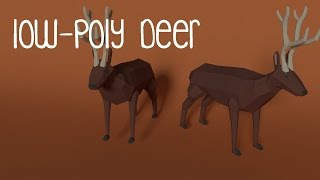 Low Poly Deer Speed Model!