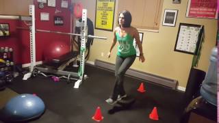 Single Leg Clock Touches