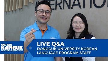 Live Q&A - Dongguk University Korean Language Program Staff