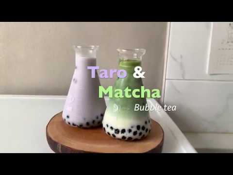 Taro Matcha Bubble Tea | @ramenbowl_t