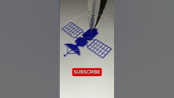 Satellite 🛰️ image drawing using CNC plotter #art #drawing #astrology #mindrelaxing