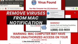 Remove Viruses from Mac Notification.