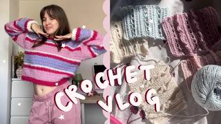 Crochet vlog 🌸🌺 Burnout, balancing work and new pattern samples xx