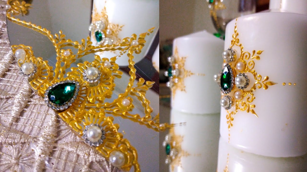 مشروع مربح 🤑 شموع ليلة الحناء بطريقة سهلة للمبتدئات 😍 ثمن المنتجات