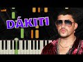 Dakiti - Bad Bunny x Jhay Cortez - Piano Tutorial - Synthesia - KeySynth
