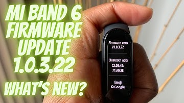 Mi band 6 latest Update Firmware 1.0.3.22