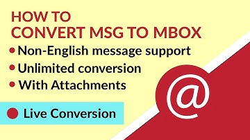 MSG to MBOX | Know How to Convert Outlook MSG Files to MBOX Format