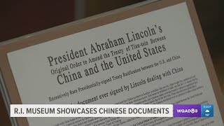 Chinese documents on display at Karpeles Museum for Chinese New Year