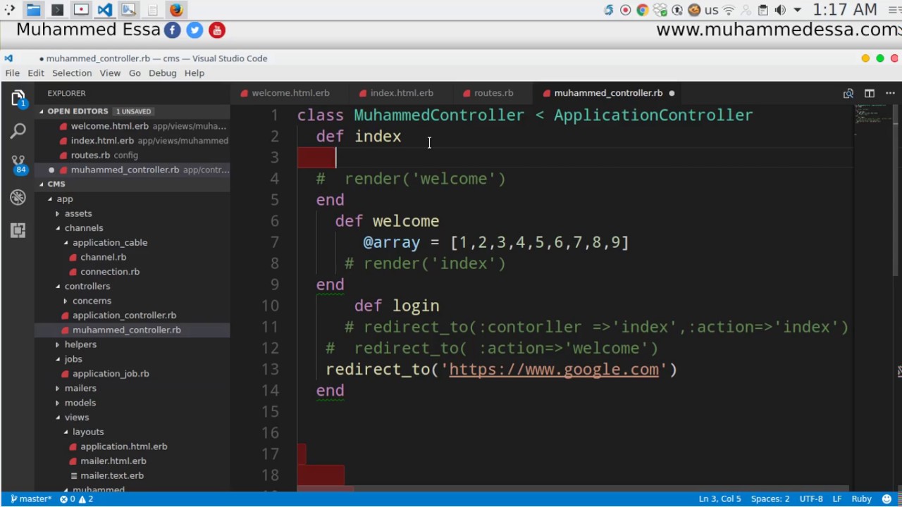 Ruby on Rails синтаксис.