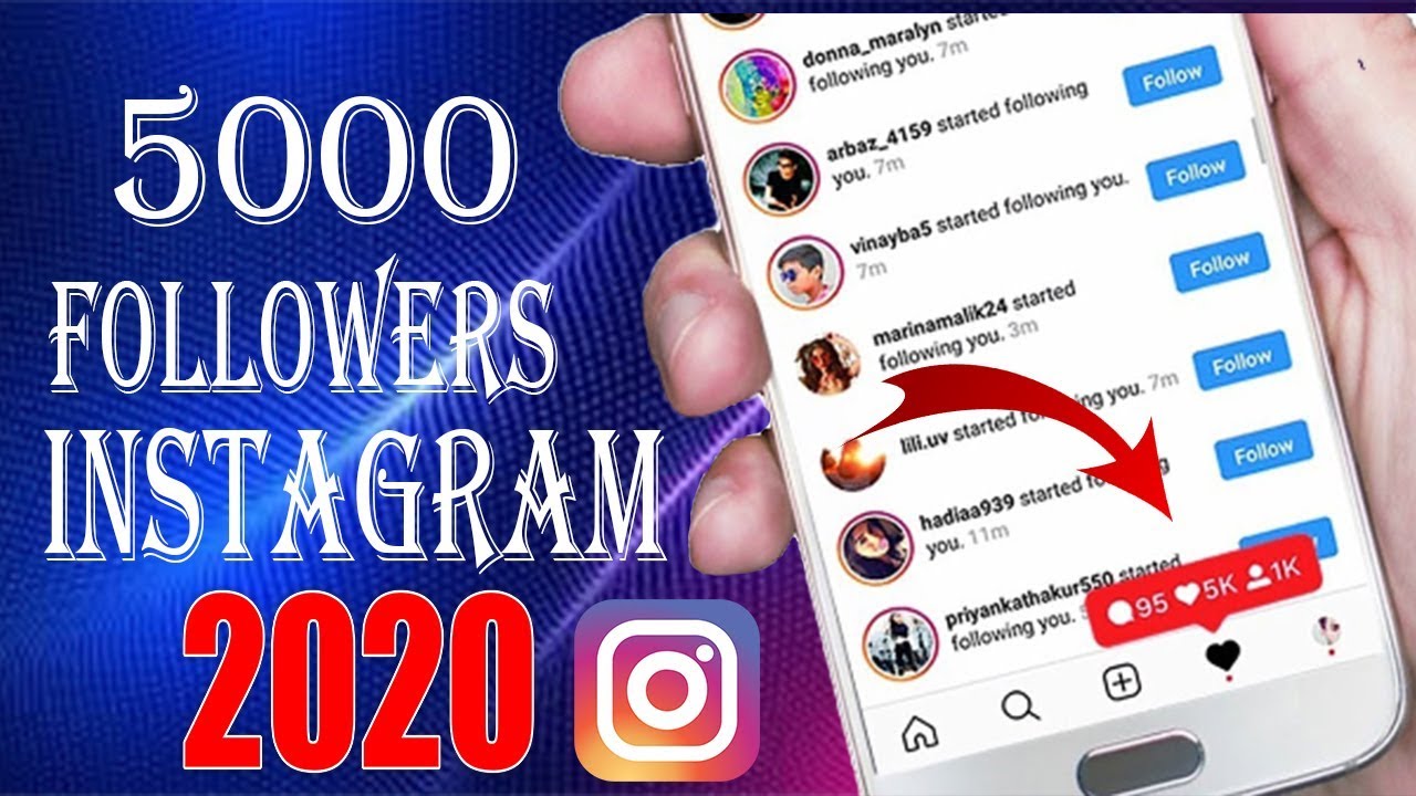 GET 5000 FREE INSTAGRAM FOLLOWERS EVERY DAY 2020 - HOW TO INCREASE ...