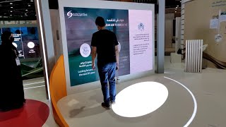 Motion Triggered Video Wall | Future of AirQuality | ADIHEX – Interactive Touchless Activation