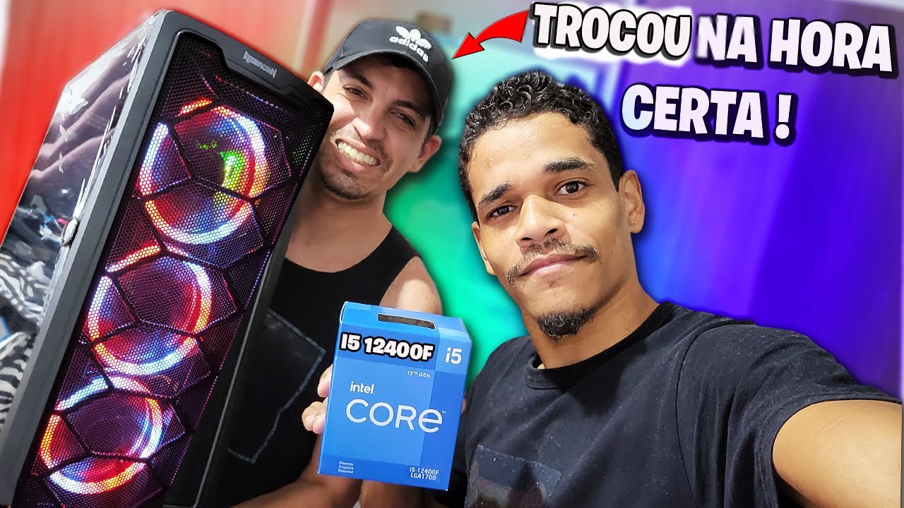 AJUDEI A MONTAR O PC GAMER NOVO DO RAFAEL, I5 12400F NÃO GOSTEI DO