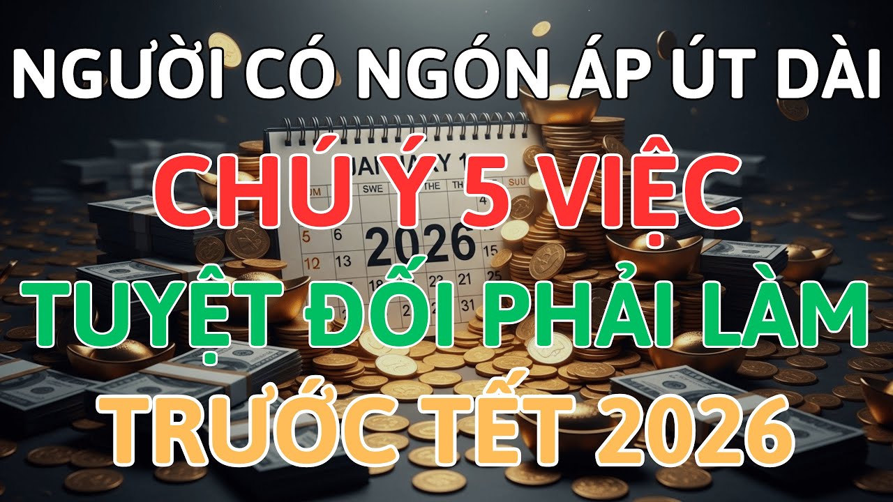 Người Có NGÓN ÁP ÚT DÀI HƠN NGÓN TRỎ CHÚ Ý: 5 Việc Tuyệt Đối Phải Làm Trước Tết 2026