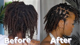 Starter Locs: FIRST RETWIST AT HOME | PALM ROLL METHOD | TWO STRAND TWISTS