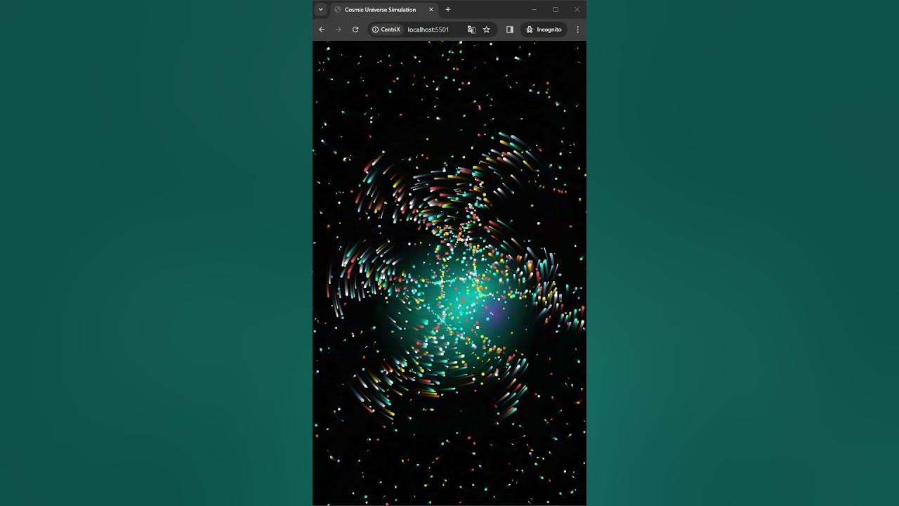 Cosmic Universe Simulation Effects With javascript #javascript # ...