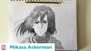 How to Draw MIKASA ACKERMAN (Attack on Titan) | Calm & Simple Fan Art Tutorial