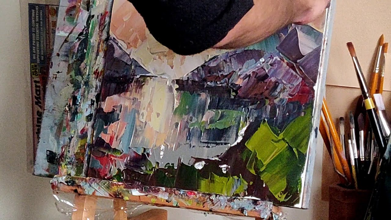 Heavy Impasto Landscape Demo - Vivek Mandalia