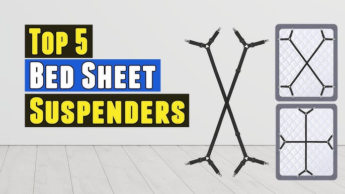 How to Keep Fitted Sheets On Bed  Bed Sheet Suspenders - TheEliteTrends 