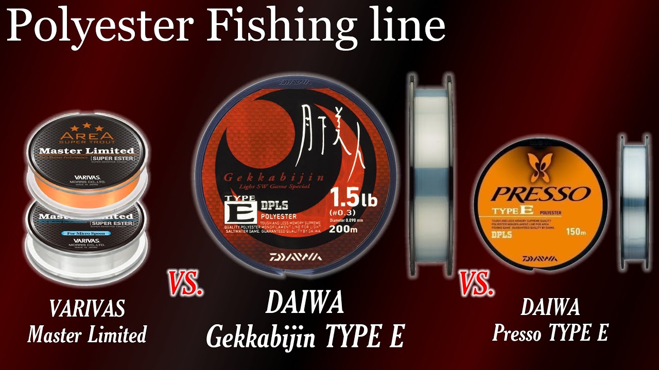 Daiwa Gekkabijin PolyEster line TYPE-E | Review and Comparison