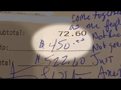 Server Gets $450 Tip From Trump Supporter As Gesture Of Unity