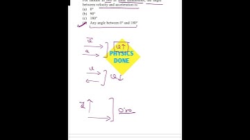 VELOCITY | ACCELERATION | ANGLE BETWEEN A AND V | KINEMATICS #YTSHORTS #SHORTS @PHYSICSDONE