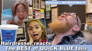 QUICK BLUE Bleach Fails compilation  Hairdresser Reacts to Hair Fails #hair #beauty