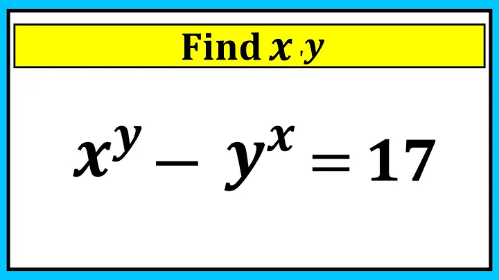 Nice Algebra Math Simplification | Find the Value of X and Y