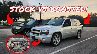 Turbo Trailblazer 4.2 Track Testing! Stock Comparison, you NEED Boost!