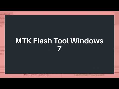 MTK Flash Tool Windows 7